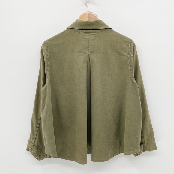 The Great Swingy Army Canvas Jacket in Army Green - Picture 4 of 8